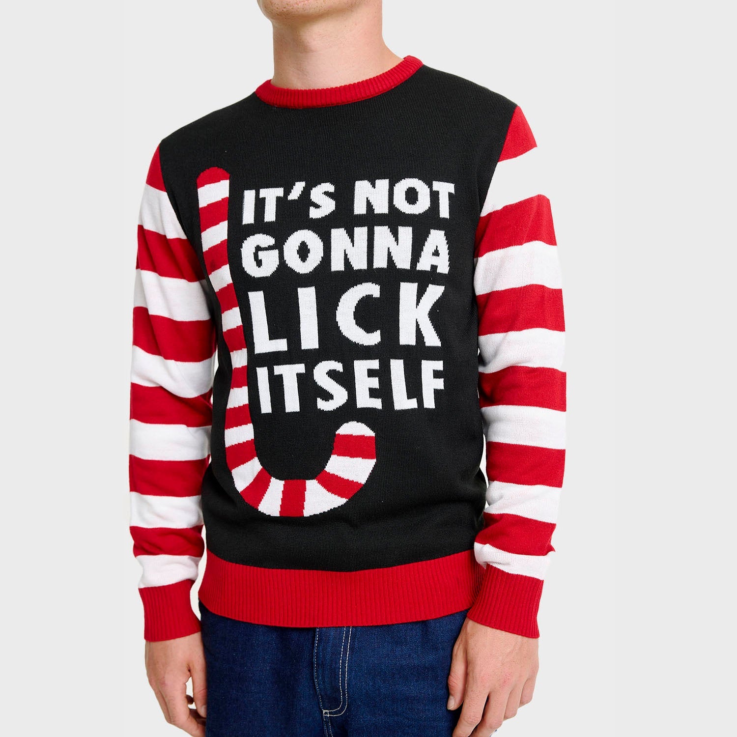 Candy Cane Christmas Sweater β Men